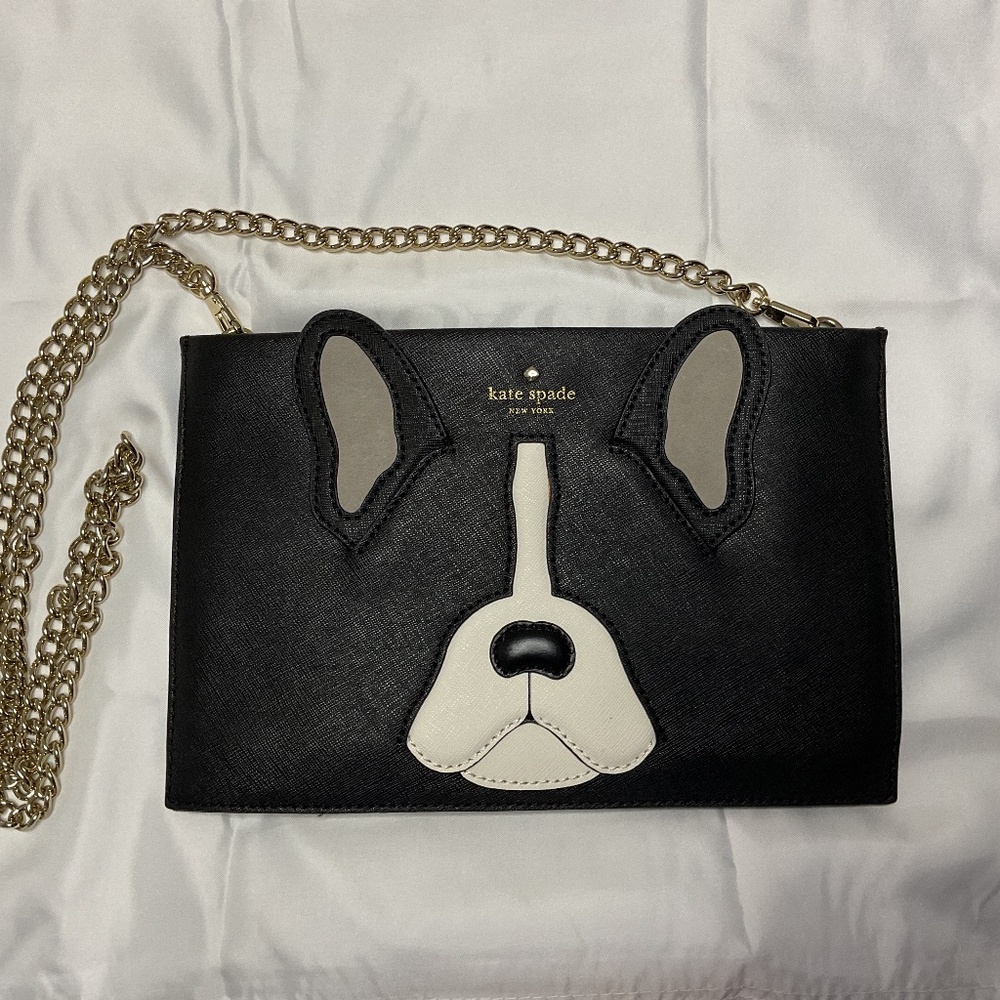 KATE SPADE FRENCH BULLDOG ANTOINE SIMA MA CHERIE  CROSSBODY